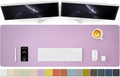 Large Desk Mat - 47.2"x 17" Non-Slip PU Desk Pad for Office and Home - Ideal for Large Mouse Pad and Desk Mats on Top of Desks(Purple)