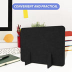 HOODANCOS 2pcs Felt Privacy Panel for Desktop Noise Reduction No Drill Installation Versatile Tabletop Separator for Office Classroom and Home Use