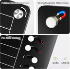 NiHome Black Acrylic Magnetic to Do List Planning Board with Sliders & Desktop Stand,Chore Chart for Kids & Adults,Checklist Routine Chart Task Board for Fridge & Desk,For Magnetic Metal Surfaces Only