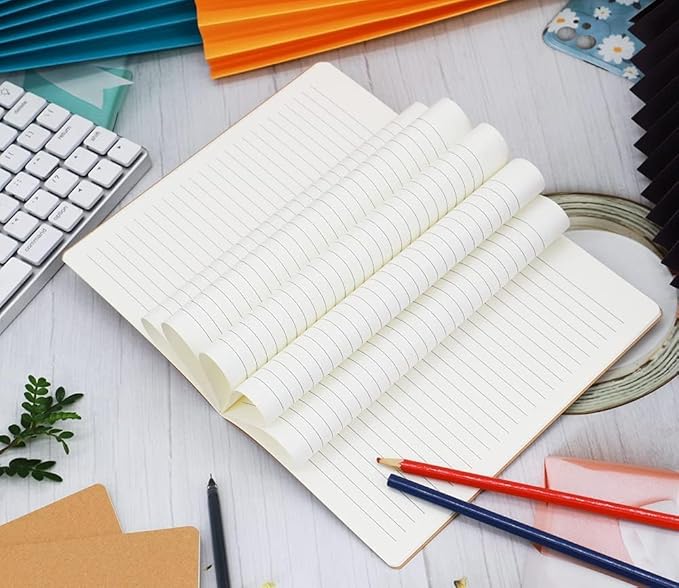 48 Pack Notebook Journals for Travelers, Students and Office, Writing Diary Subject Notebooks Planner with Thick Paper, 60 Pages, 30 Sheets, 8.3x5.5 inch, A5 Size, Travel Journal Set.(Lines)