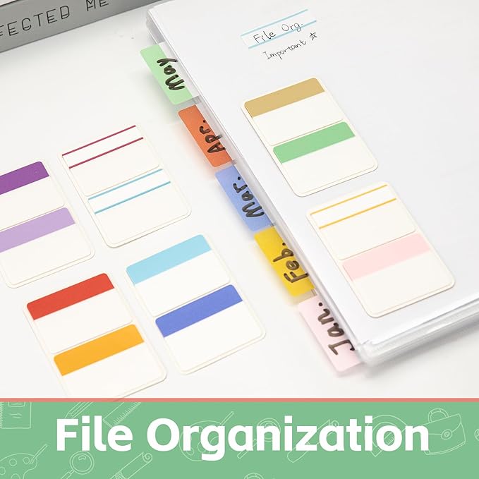 KICNIC 2 Inch New Sticky Tabs Index Tabs 240 Pieces, Colored Reading Tabs Self Adhesive, Arrow Flags Pages Markers for Binder, Books, File Folders and Notebook [12 Soft Colors]，Post It Flags