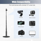 JCWINY Webcam Stand, 28 Inch Web Cam Stand for Desk, Adjustable Webcam Mount Camera Stand for Logitech Webcam C922 C930e C920S C920 C615 C960 C920x BRIO 4K NexiGo N60 and Others
