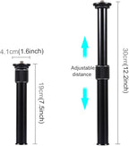 PULUZ Metal Handheld Adjustable 3/8" Size Tripod Mount Monopod Extension Rod for DSLR & SLR Cameras