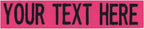 Custom Uniform Name Tapes Solid Colors. Made in The U.S.A. Ships Under 24 Hours. Fuchsia Fabric, 5 Inch Hook Fastener (Uniform Ready Fastener)
