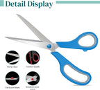 Sewing Craft Scissors Bulk,8" Multipurpose Heavy Duty Sharp Paper Scissors,Stainless Steel Shears for Home Office School Supplies,24 Packs