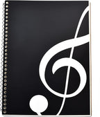 MOREYES Music Notebook Composition Manuscript Staff Notebook with 100 Pages 10.24x7.5 inch/26x19cm (Music clef notebook)