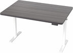 VIVO Electric 48 x 30 in Standing Desk, Memory Height Adjustment, 1B Series, Holds 220 lbs, One-Piece Dark Gray Top, White Frame, DESK-KIT-1W5G