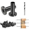 Steel DN Mate 200 Pack Stainless Steel Protector Sleeves for 1/8”, 5/32", 3/16" Wire Rope Cable, Black Cable Railing Kit Hardware for Wood Post, T316 Marine Grade DB58
