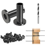 Steel DN Mate 200 Pack Stainless Steel Protector Sleeves for 1/8”, 5/32", 3/16" Wire Rope Cable, Black Cable Railing Kit Hardware for Wood Post, T316 Marine Grade DB58