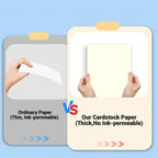 Cardstock 8.5 x 11, Thick Printer Paper 75 lb/200 gsm, 40 Sheets Cream Card Stock, Off White Heavy Card stock, CardStock Paper for Invitations, Diy Cards, Business Cards, Menus, Crafts, Drawing etc