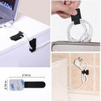 DRIVUU 311Pcs Cable Management Organizer Kit 4 Cable Sleeve Split,53Cable Clips 12Cord Clips Holder,22 Cable Ties, 20 Adhesive Wall Cable Tie, 200Fasten Cable Ties for TV Office Home Electronics
