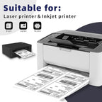 POLYSELLS Shipping Labels with Self Adhesive for Laser & Inkjet Printers, 4 Printing Labels Per Sheet, White 3.5 x 5 Inches - 500 Sheets (2000 Shipping Label Paper)