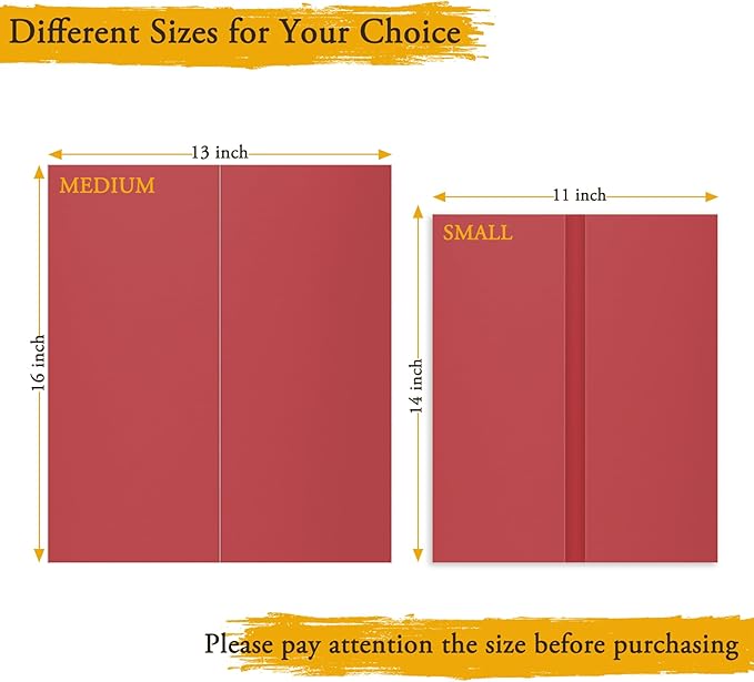AKONEGE 3PCS Small Trifold Poster Board, 21 x 14 Inches Red Corrugated Cardboards Tri Fold Poster Boards for School Projects, Science Fair, Business Presentations, Exhibitions, Event Display