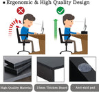 TEAMIX Wood Monitor Stand Riser-2 Pack, 2 Tier Adjustable Monitor Stand Dual Monitor Riser for 2 Monitors/Laptop/PC Black Computer Stand for Desk