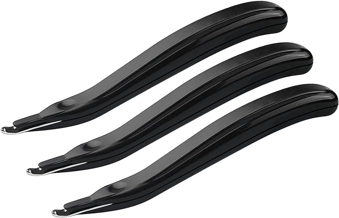 ZZTX 3 PCS Professional Magnetic Staple Remover Puller Staples Remover Staple Removal Tool for School Office Home Black