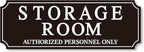 Storage Room Door Sign for Business and Home, Self-Adhesive Durable Modern Storage Room Sticker, Authorized Personnel Only Signs for Industry, Hospital, Restaurants, Private Area