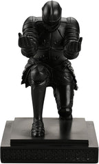 Amoysanli Knight Pen Holder Desk Organizers and Accessories Desk Decor Resin Pen Holder as Gift with a Cool Pen for Office and Home (Black)