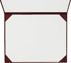 GraduationMall 8.5"x11" Smooth Padded Diploma Cover Certificate Holder Maroon,12-Packs
