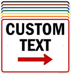 Custom Arrow Directional Sign by My Sign Center - Right Arrow, 24x30 Inches, Rust Free .063 Aluminum, Fade Resistant, Made in USA