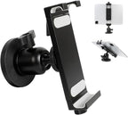 Aluminum Magnetic Tablet Holder Mount for iPad Stand, Fits Metal Surfaces | Universal Stand for Fridge, Vehicle, Cabinet, Whiteboard | Compatible with 4.7-15 inch iPad, e-Readers and Smartphones