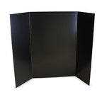 Flipside Products 36” x 48” Foam Project Boards for Presentations, Science Fair, School Projects, Event Displays and Trifold Picture Board - Black - 3 Pack