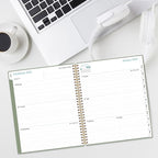 2026 Planner - Planner 2026 from January 2026 to December 2026 with 12 Monthly Tabs, Flexible Cover, Inner Pocket, 8.5" x 11", Green-B