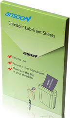 Ansoon Paper Shredder Lubricant Lubricating Sheets, Paper Shredder Oil Sharpening & Cleaning Sheet for Cross-Cut and Micro-Cut Paper Shredders (28-Pack)