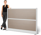 Stand Up Desk Store Oakwood Aesthetic Modular Walls | Room Divider Wall with Durable Woodgrain-Inspired Finish | Modular Office Partition Wall for Offices, Classrooms, and Coworking 70" W x 48" H