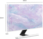 Baocicco Violet Marble Waterproof 22, 23, 24, 25 Inch Anti-Static Dustproof LCD/LED/HD Abstract Creative Desige Monitor Accessories Laptop TV LCD Screen Texture Monitor Decoration for Tablet