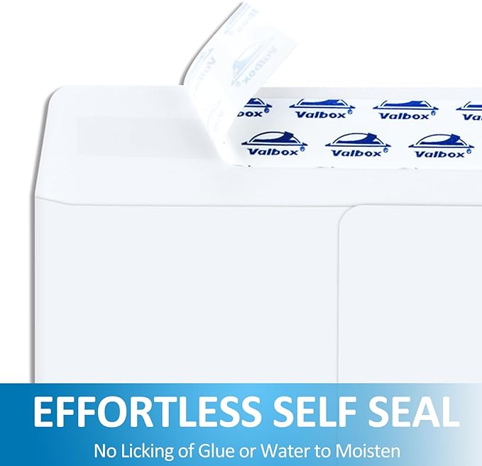ValBox 9x12 Self Seal Catalog Envelopes 250 Packs White Envelopes with Peel and Seal Flap for Mailing, Organizing and Storage