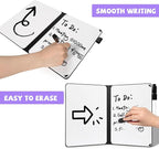 AGM Portable White Board Dry Erase, Double Sided Folding Whiteboards with Pen, Small Dry Erase Board for Study, Meeting, Doodling, Planning, Purple