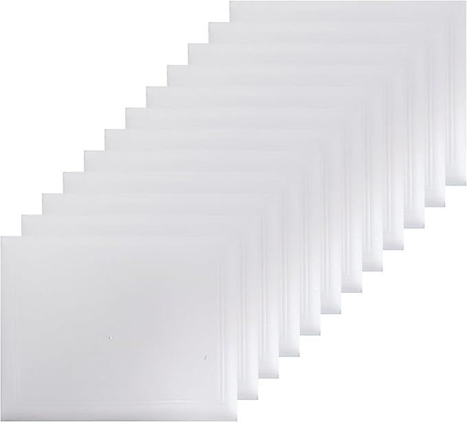 GraduationMall 8.5"x11" Smooth Padded Diploma Cover Certificate Holder White,12-Packs