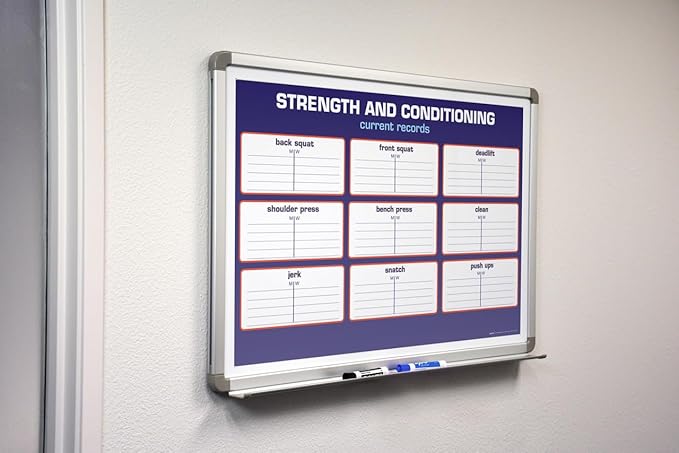 Strength and Conditioning Whiteboard 60" x 40"