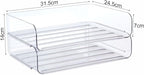 Zyners 2 Pack Stackable Desk Letter Paper Tray, A4 Clear Plastic Desk File Organizer Letter Tray, Desktop File Paper Organizer with Anti-Skid Design for Office Desktop