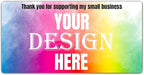 100-500 Custom Stickers Personalized Labels, Customized Stickers with Any Image Logo and Text. Custom Stickers for Business LogoThank You Labels,etc. (Rectangle,3X1 Inch)