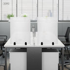 2 Pack Clamp-on Desk Privacy Panels, Frosted Acrylic Desk Dividers for Office School Call Center Reception Area, Noise and Visual Distractions Reducing Table Divider- 24" x 18"