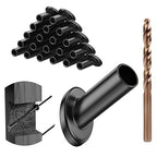 BLIKA 20 Pack 25 30 35 Degree Black Cable Railing Angle Beveled Protector Sleeves for 1/8" 5/32" 3/16", T316 Stainless Steel, Angle Protector Sleeves Stair Cable Railing Hardware Kit for Wood Posts