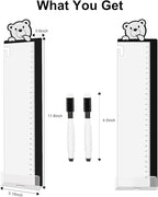 2pcs Office Desk Accessories Monitor Memo Board Computer Message Board Office Supplies for Women Men Computer Sticky Note Holder Home Desktop Message Office Decor (Bear Monitor Memo Pad with Pen)