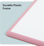 U Brands Contempo Magnetic Dry Erase Board White Board, 11” x 14”, Blush Pink Modern Frame, Includes Magnet and Marker