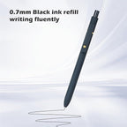 Ddaowanx Gel Pens, 0.7mm Quick Dry Black Ink,Fine Point Smooth Writing Pens,Office School Supplies,Gifts for Women Man(6Pcs Black White Gray, Black)
