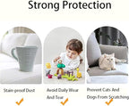 Chaexii Premium Polyester Sofa Arm Cover, Scratch Resistant Protector Covers, Washable, Elastic Armrest Covers for Square/Curved/Sloping Couch Armrests, 2Pcs (Baolan)