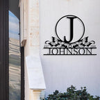 Personalized Metal Name Signs, Split Letter Monogram Wall Art Decor, Durable Steel Family Last Name Decor, Custom Signs Indoor or Outdoor, Personalized Wedding Gifts, Housewarming Gift