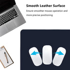 PU Leather Desk Pad Protector Gaming Mouse Pad Non Slip Desk Mat for Keyboard and Mouse Waterproof Desk Writing Pad for Office and Home Desk Accessories(Dark Blue, 31.5 * 15.7)
