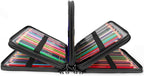 Large Capacity Black Flower Pencil Holder with Zipper Closure Twill Fabric Pencil Case for 300 Colored Pencils or 200 Gel Pens