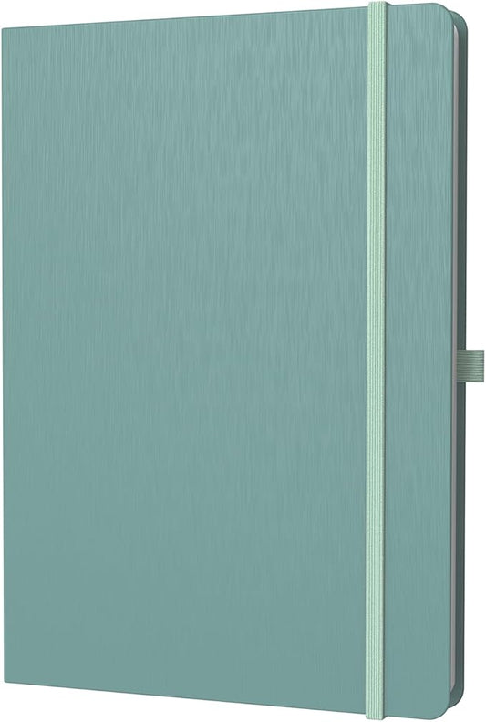 A4 Lined Journal Notebook, 8mm Ruled Notepad, Journaling for Writing, Work, School, Travel and Note Taking, Hardcover 160 Pages (80 Sheets) 8.27 x 11.6 inches (Midnight Green)