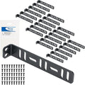 ICC 6” Metal L-Shaped Cable Management Bracket, Vertical/Horizontal, Rack or Wall Mount, Pack of 25 – Cable Organizer for Data Centers and Network Racks