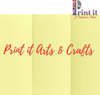 Printit Colors Multipurpose Paper, 20 lbs., 8.5" x 11", Canary-Yellow, 500 Sheets/Ream – Premium Colored Copy Paper for Printing, School, and Office Use