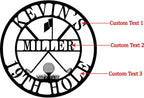 Personalized Golf Sign Custom Golf Name Sign Golf Wall Decor Golf Gifts for Men Man Cave Sign Golfer Gifts Metal Golf Sign Golf Room Decor Custom Name Sign
