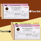 Personalized Invoice Book Custom 2 Part/3 Part Receipt Book Quote Estimate Order Forms Carbonless Form with Your Company Name Logo Address,2-10 Books (Style 3)