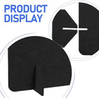 HOODANCOS 2pcs Felt Privacy Panel for Desktop Noise Reduction No Drill Installation Versatile Tabletop Separator for Office Classroom and Home Use
